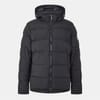 Spoutnic Solid Patterned Hooded Puffer Jacket