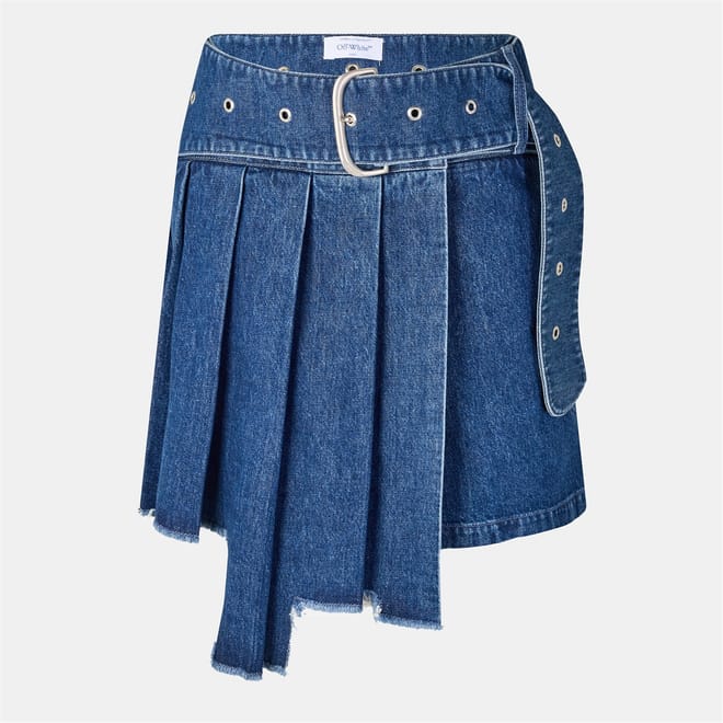 Pleated Mini Accordion Skirt