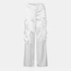 Satin Wide Leg Cargo Pants