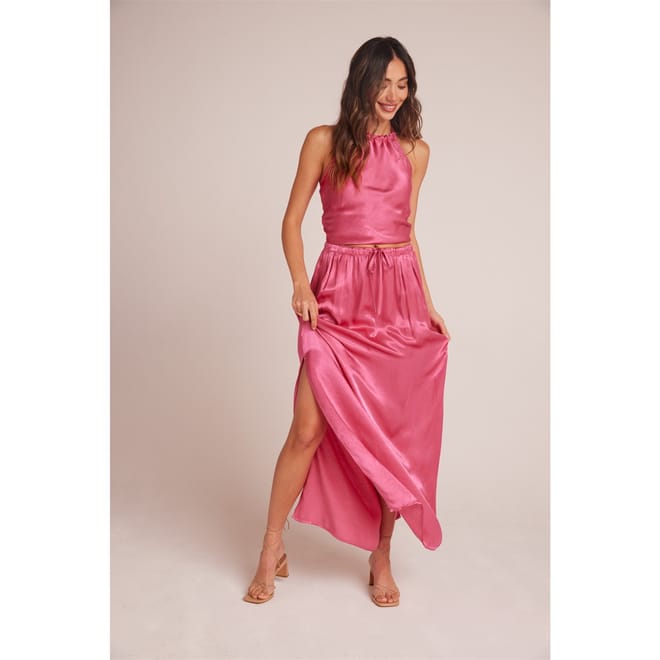Pleat Maxi Skt