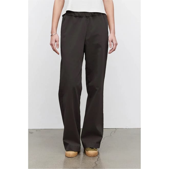 Solid Patterned Wide Leg Trousers