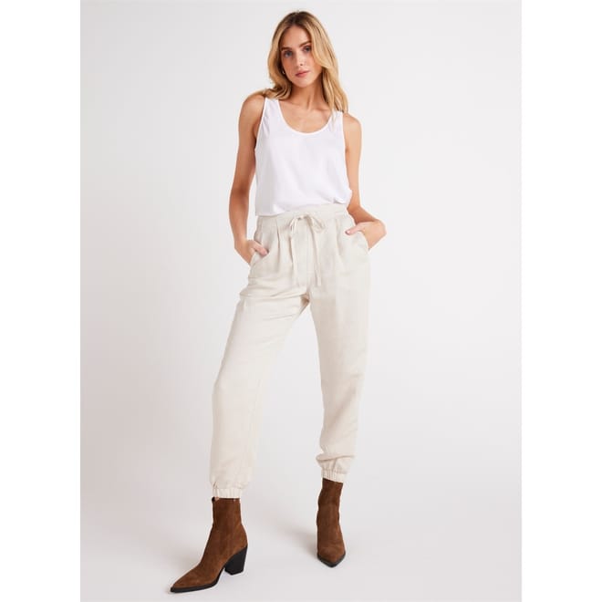 Solid Patterned Straight Joggers