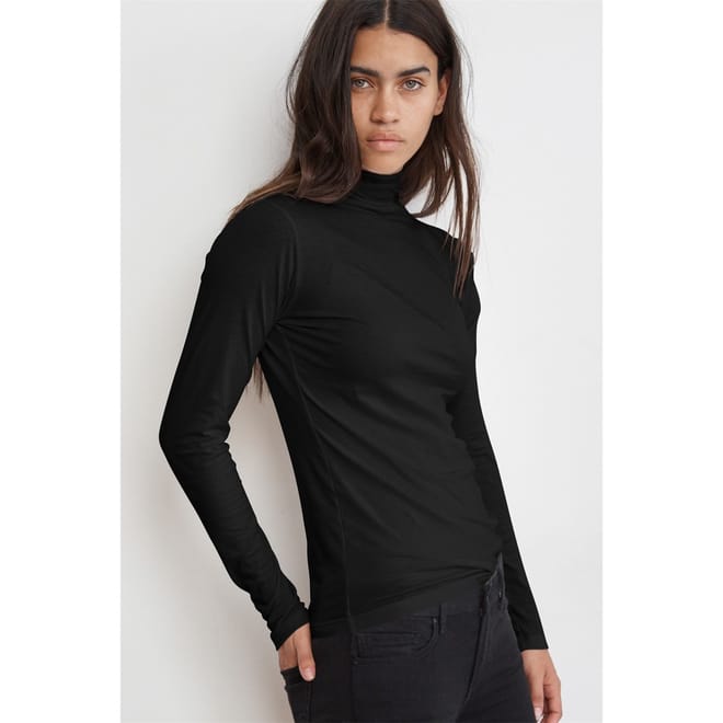Regular Fit Turtleneck Long Sleeve Top