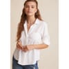 Back Slit Relaxed Fit Three Quarter Sleeve Shirt