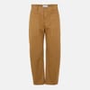 Solid Patterned Straight Cargo Trousers