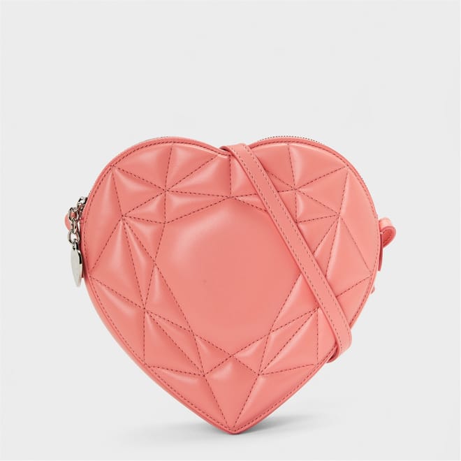 Pad Heart Cross Body Geometric Patterned