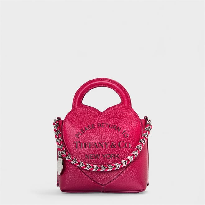 Micro Tote with Chain and Lettering