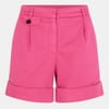 Tasandriad Banded Hem Mom Shorts