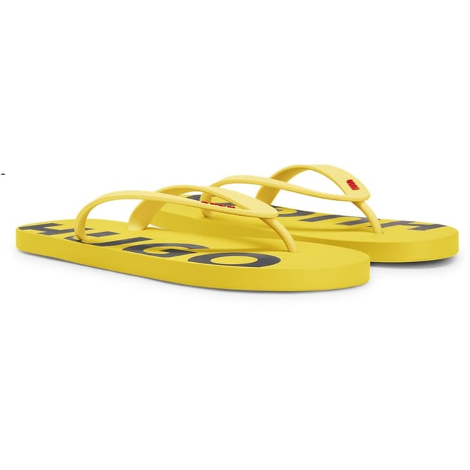 Arvel Logo Print Thong Flip Flops