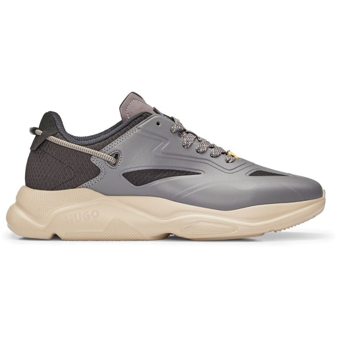 Leon Runn Lace Up Chunky Heel Sneakers