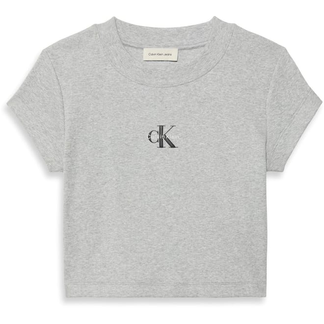 Baby Slim Fit Cropped Crew Neck T-Shirt