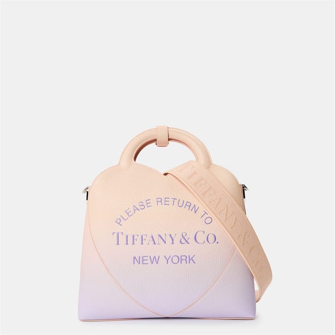 Ombre Patterned Embossed Logo Tote