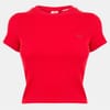 Essential Slim Fit Cropped Crew Neck T-Shirt