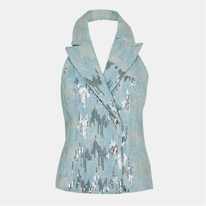 Geometric Patterned Waist Coat