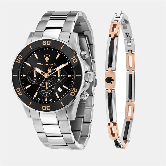 Gift Set Fashion Steel Bracelet Analogue Watch