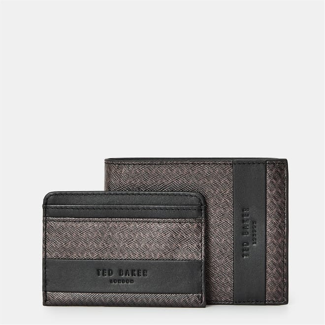 Color Block Billfold Wallet with Logo