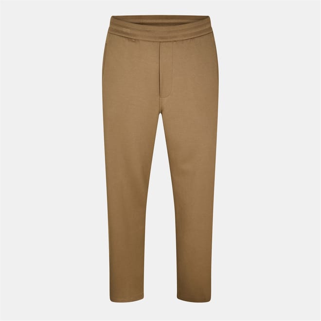 Solid Patterned Straight Joggers