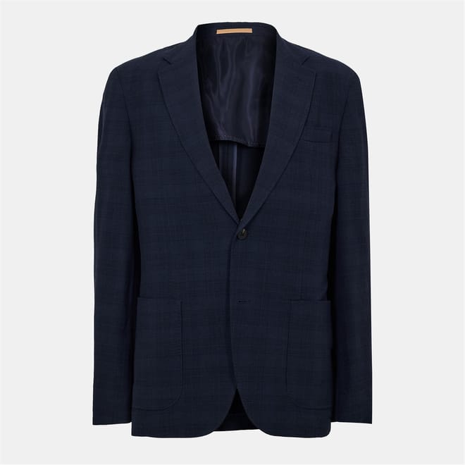 Heston Plaid Notch Collared Suit Jacket