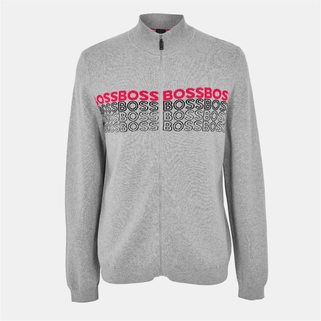 Zightek Lettering Regular Fit Long Sleeve Sweater