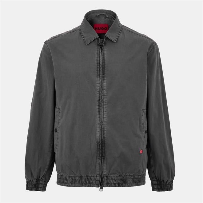 Solid Patterned Snap Button Softshell Jacket