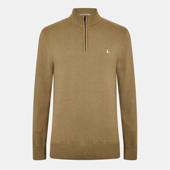 Funnel Neck Half Zip Jumper