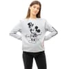 Mickey Mouse Logo Print Crew Neck Sweater
