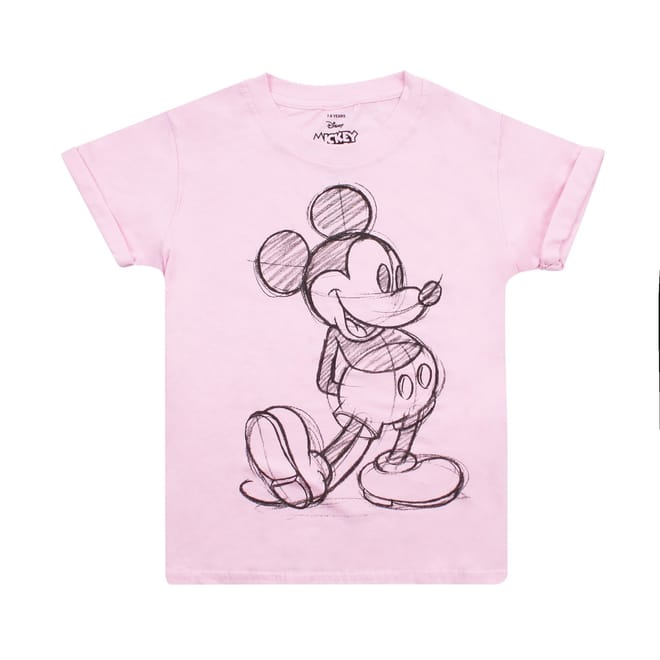 Mickey Mouse Regular Fit Crew Neck T-Shirt