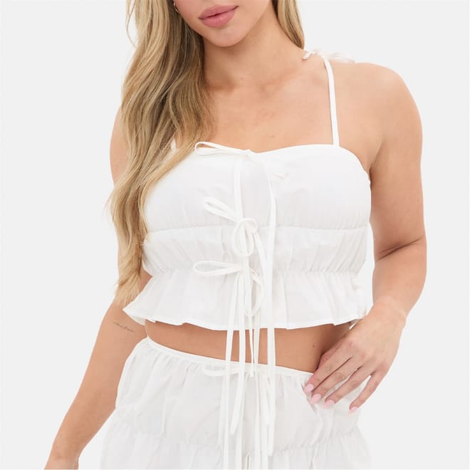 Front Strappy Tie Top