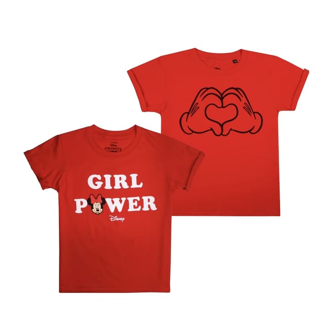 Mickey Mouse Heart Graphic T-Shirt