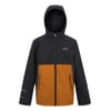 Hillain Hooded Neck Color Block Rain Jacket