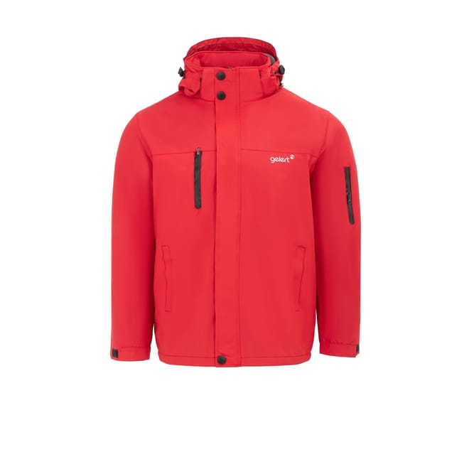 Hooded Snap Button Solid Patterned Parka Jacket with Zipped Pocket