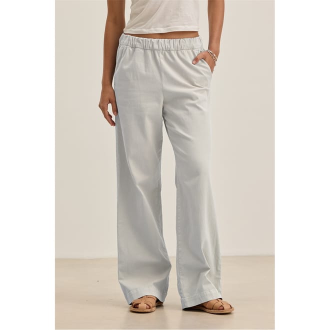 Solid Patterned Wide Leg Trousers