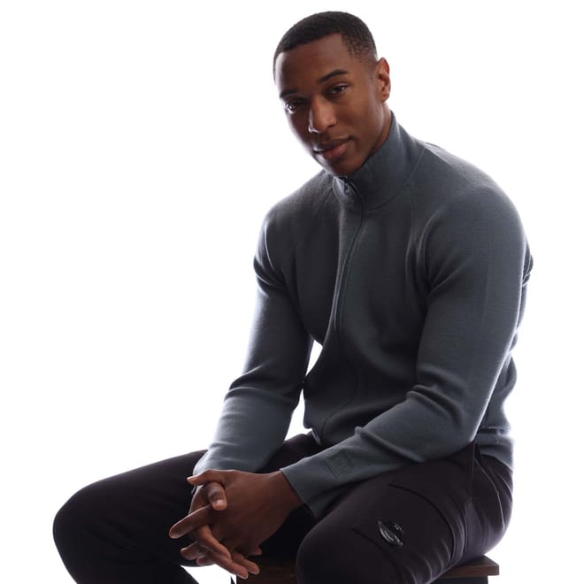 Extrafine Merino Wool Full Zip Sweater