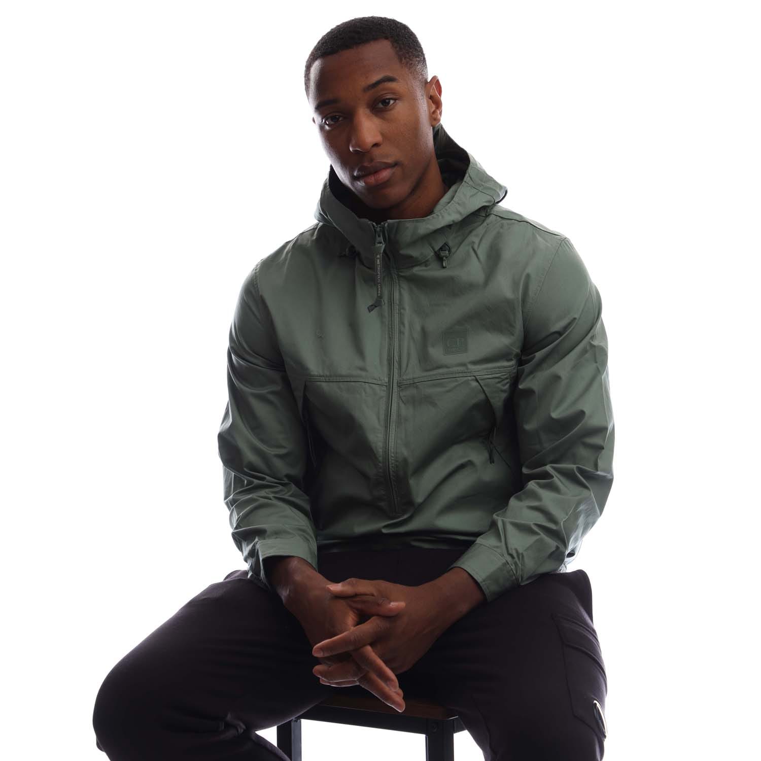 Green C.P. Company Metropolis Metropolis Series Gabardine Half-Zip