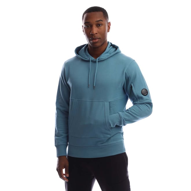 Diagonal Raised Fleece Lens Hoodie
