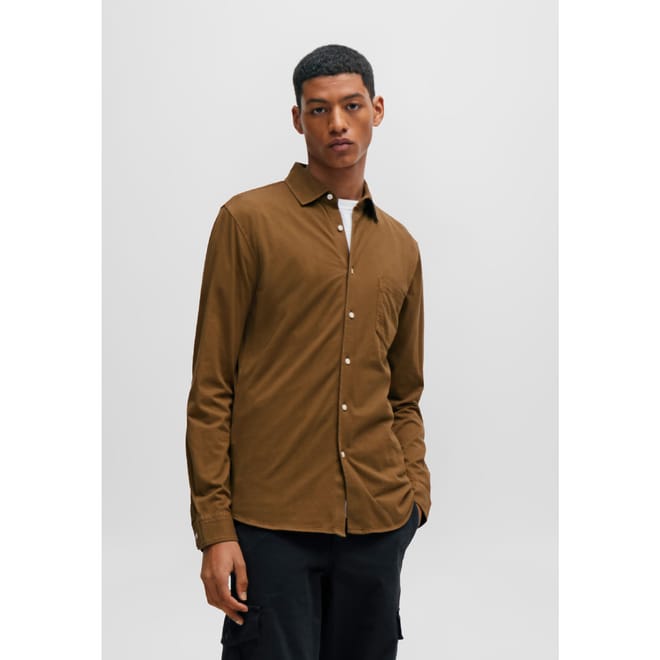 Mysoft Garment-Dyed Slim-Fit Shirt
