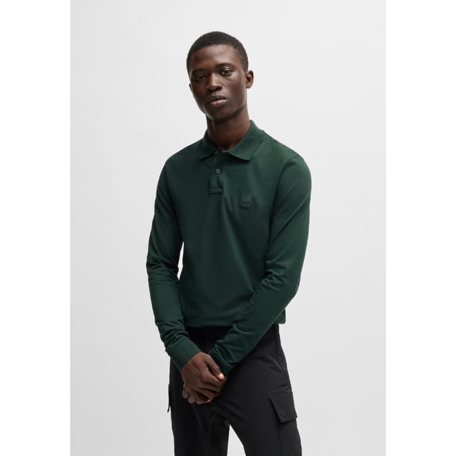 Passerby Slim Fit Long Sleeve Polo Shirt