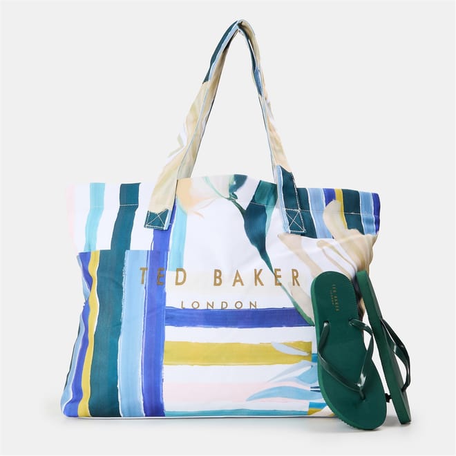 Flipflop Shopper Floral Patterned Tote