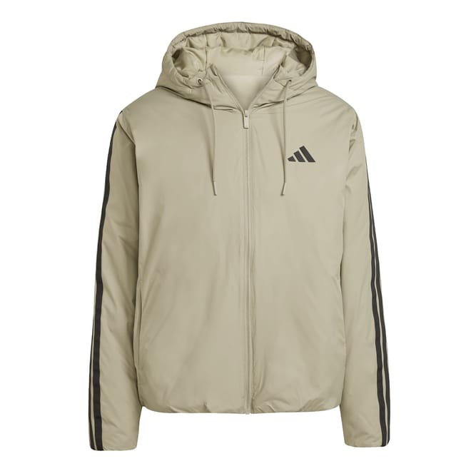 Essentials Climawarm 3 Stripes Insulated Hooded Jacket