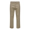 Solid Patterned Straight Chinos