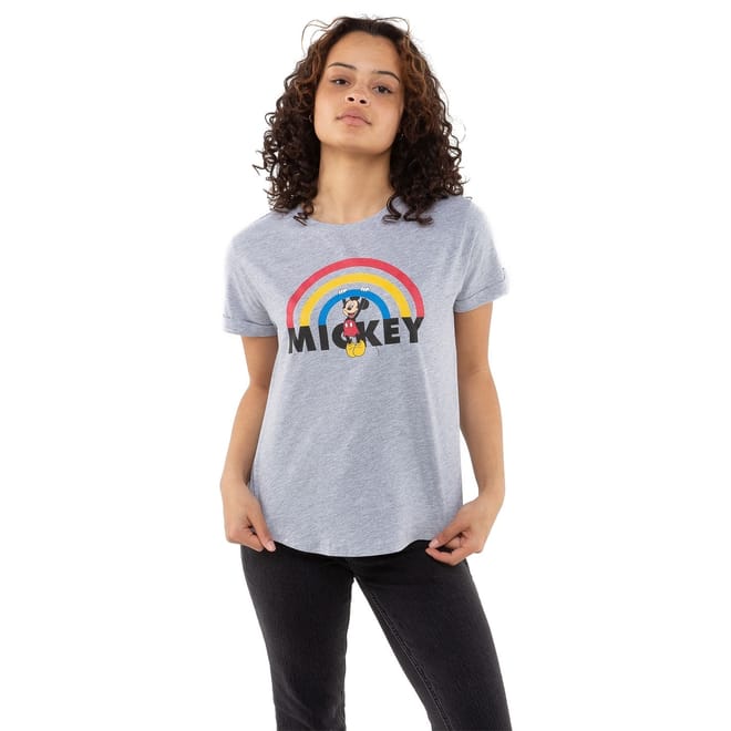 Mickey Mouse Logo Print T-Shirt