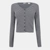 Muse Slim Fit Cropped V-Neck Long Sleeve T-Shirt