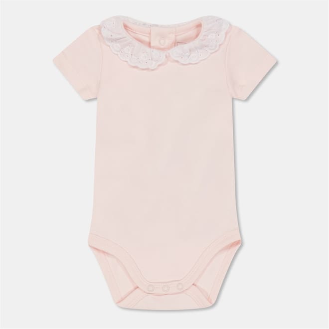 Lace Detail Peter Pan Collar Bodysuit