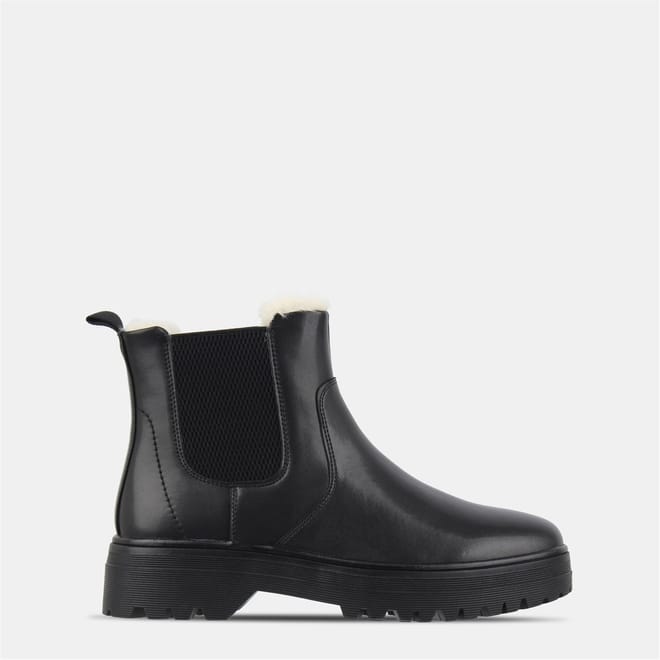 Fur Chelsea Boots