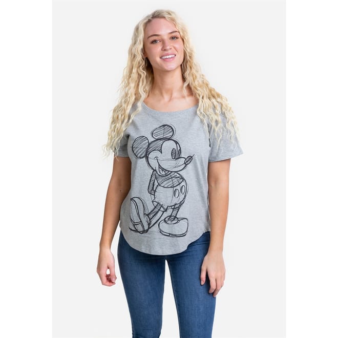 Mickey Mouse Rolled Cuff T-Shirt