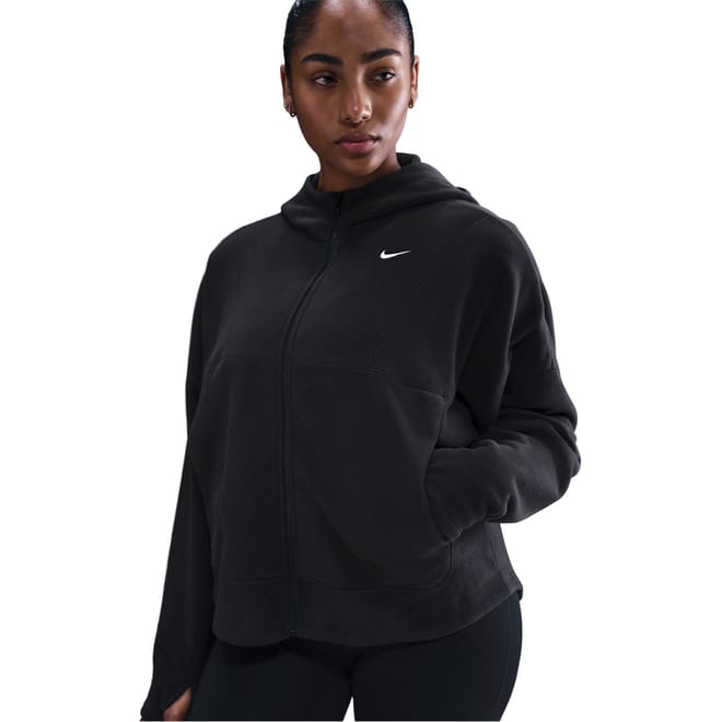 One Polar Solid Patterned Hooded Full Zipper Ribbed Cuff Jacket