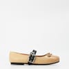 Heart Buckle Belt Mary Jane Flats