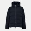 Spoutnic Hooded Solid Patterned Puffer Jacket