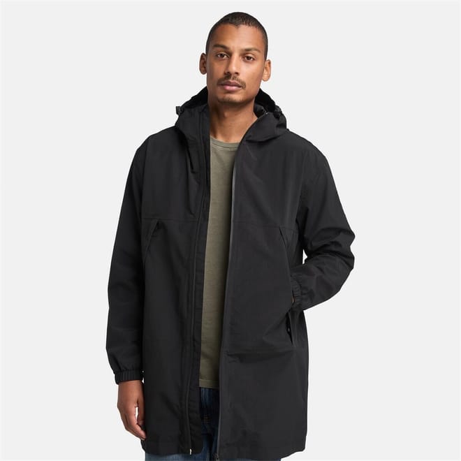 Winnick Hooded Solid Patterned Parka Coat