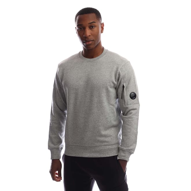 Diagonal Raised Fleece Lens Crewneck Sweatshirt